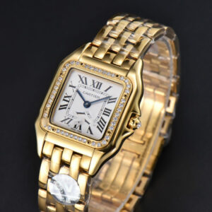 Panthère Secrete Ladies 27mm YG BVF White Dial Diamond Bezel RG Bracelet Ronda Quartz - Image 20