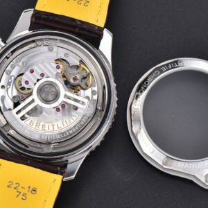 Navitimer B01 43mm BLSF White Dial Black Leather Strap A7750 - Image 4