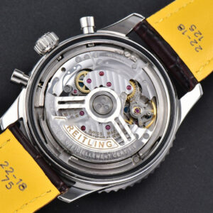 Navitimer B01 43mm BLSF Green Dial White Subdial Black Leather Strap A7750 - Image 5