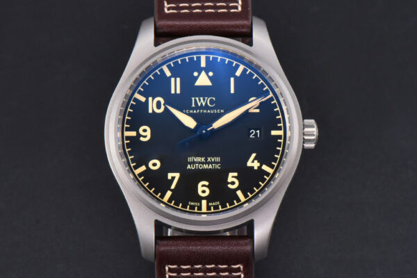 Mark XVIII IWC327006 V7F 40MM Black Dial Brown Leather Strap V7F A2892