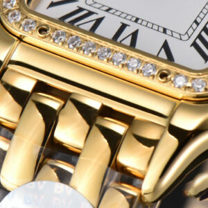 Panthère Secrete Ladies 27mm YG BVF White Dial Diamond Bezel RG Bracelet Ronda Quartz - Image 24