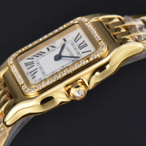 Panthère Secrete Ladies 27mm YG BVF White Dial Diamond Bezel RG Bracelet Ronda Quartz - Image 25
