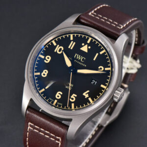 Mark XVIII IWC327006 V7F 40MM Black Dial Brown Leather Strap V7F A2892 - Image 18