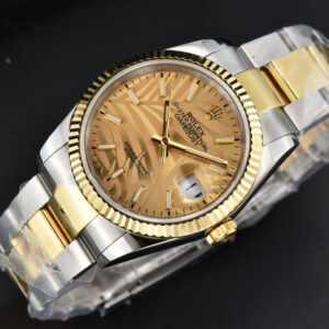 DateJust 36MM YG/SS BPF YG Palm Dial Oyster Bracelet A2824 - Image 3
