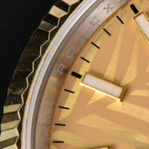 DateJust 36MM YG/SS BPF YG Palm Dial Oyster Bracelet A2824 - Image 7