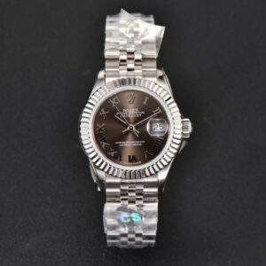 DateJust 28MM Ladies WF Gray Dial Roma Marker Jubilee Bracelet A2236