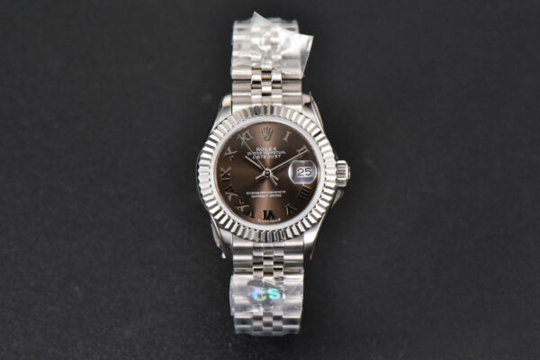 DateJust 28MM Ladies WF Gray Dial Roma Marker Jubilee Bracelet A2236
