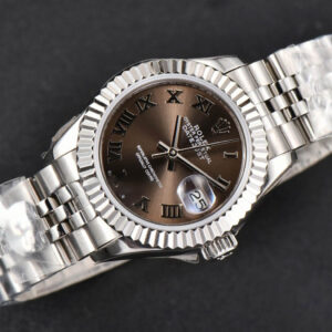 DateJust 28MM Ladies WF Gray Dial Roma Marker Jubilee Bracelet A2236 - Image 2