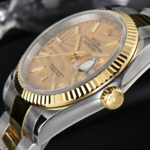 DateJust 36MM YG/SS BPF YG Palm Dial Oyster Bracelet A2824 - Image 12