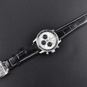 Navitimer B01 43mm BLSF Silver Dial Black Subdial Black Leather Strap A7750 - Image 14