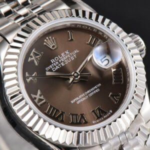 DateJust 28MM Ladies WF Gray Dial Roma Marker Jubilee Bracelet A2236 - Image 11
