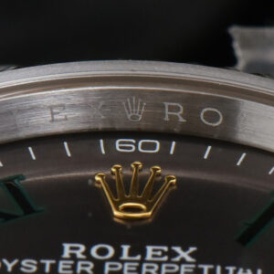 DateJust 36MM YG/SS BPF Wimbledom Gray Dial Green Roma Marker Oyster Bracelet 2824 - Image 13