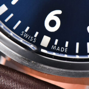 Mark XVIII IWC327010 V7F 40MM Blue Dial Brown Leather Strap V7F A2892 - Image 17