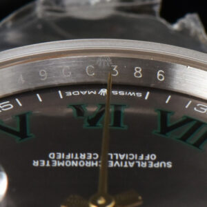 DateJust 36MM YG/SS BPF Wimbledom Gray Dial Green Roma Marker Oyster Bracelet 2824 - Image 14