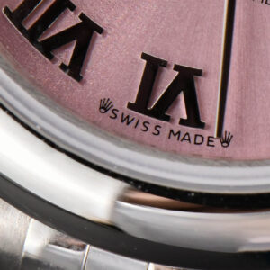 DateJust 28MM Ladies WF Smooth Bezel Pink Dial Roma Marker Jubilee Bracelet A2236 - Image 7