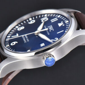Mark XVIII IWC327010 V7F 40MM Blue Dial Brown Leather Strap V7F A2892 - Image 20