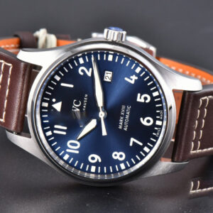 Mark XVIII IWC327010 V7F 40MM Blue Dial Brown Leather Strap V7F A2892 - Image 22