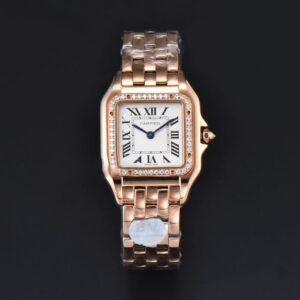 Panthère Secrete Ladies 27mm RG BVF White Dial Diamond Bezel RG Bracelet Ronda Quartz - Image 18