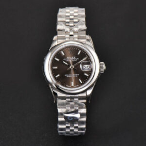 DateJust 28MM Ladies WF Smooth Bezel Gray Dial Jubilee Bracelet A2236 - Image 2