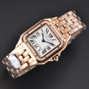 Panthère Secrete Ladies 27mm RG BVF White Dial Diamond Bezel RG Bracelet Ronda Quartz - Image 19