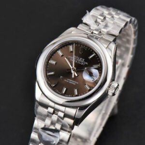 DateJust 28MM Ladies WF Smooth Bezel Gray Dial Jubilee Bracelet A2236 - Image 4