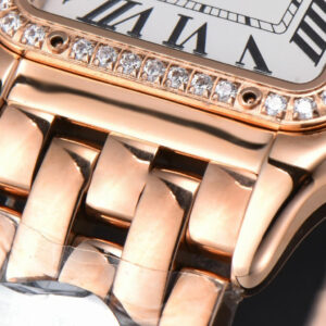 Panthère Secrete Ladies 27mm RG BVF White Dial Diamond Bezel RG Bracelet Ronda Quartz - Image 24