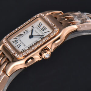 Panthère Secrete Ladies 27mm RG BVF White Dial Diamond Bezel RG Bracelet Ronda Quartz - Image 25