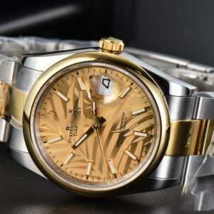 DateJust 36MM YG/SS BPF Smooth YG Palm Dial Oyster Bracelet A2824 - Image 15