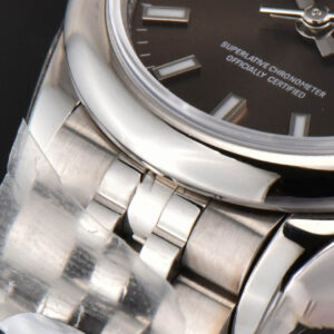 DateJust 28MM Ladies WF Smooth Bezel Gray Dial Jubilee Bracelet A2236 - Image 10