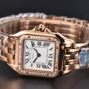 Panthère Secrete Ladies 27mm RG BVF White Dial Diamond Bezel RG Bracelet Ronda Quartz - Image 27