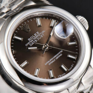 DateJust 28MM Ladies WF Smooth Bezel Gray Dial Jubilee Bracelet A2236 - Image 12
