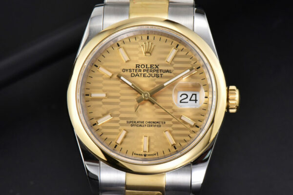 DateJust 36MM YG/SS BPF Smooth YG Motif Dial Oyster Bracelet A2824