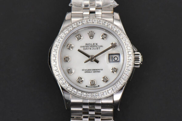 DateJust 28MM Ladies WF Diamond MOP Dial Diamond Marker Jubilee Bracelet A2236