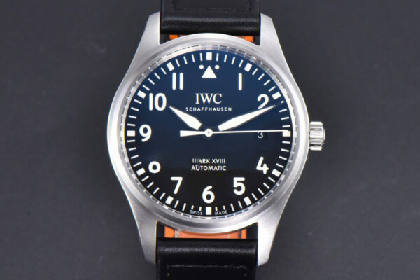 Mark XVIII IWC327009 V7F 40MM Black Dial Black Leather Strap V7F A2892