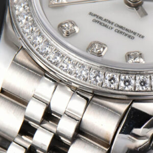DateJust 28MM Ladies WF Diamond MOP Dial Diamond Marker Jubilee Bracelet A2236 - Image 8