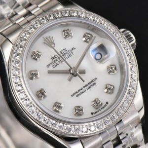 DateJust 28MM Ladies WF Diamond MOP Dial Diamond Marker Jubilee Bracelet A2236 - Image 10