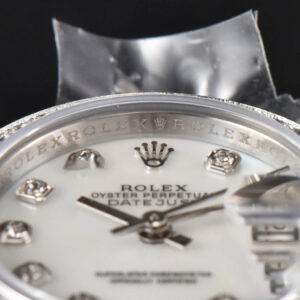 DateJust 28MM Ladies WF Diamond MOP Dial Diamond Marker Jubilee Bracelet A2236 - Image 11