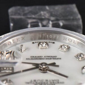 DateJust 28MM Ladies WF Diamond MOP Dial Diamond Marker Jubilee Bracelet A2236 - Image 12
