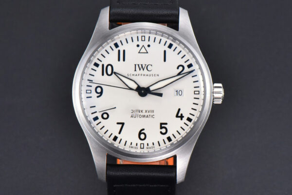 Mark XVIII IWC327012 V7F 40MM White Dial Black Leather Strap V7F A2892
