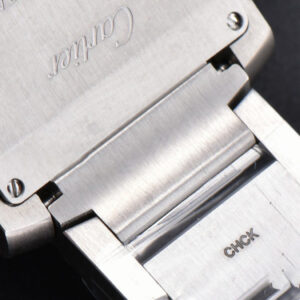 Tank Francaise Medium Diamond 32mmx 27mm 8848F SS Bracelet Quartz - Image 3