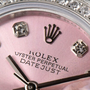 DateJust 28MM Ladies WF Diamond Pink Dial Diamond Marker Jubilee Bracelet A2236 - Image 4