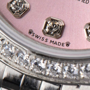 DateJust 28MM Ladies WF Diamond Pink Dial Diamond Marker Jubilee Bracelet A2236 - Image 7