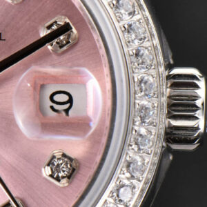 DateJust 28MM Ladies WF Diamond Pink Dial Diamond Marker Jubilee Bracelet A2236 - Image 8