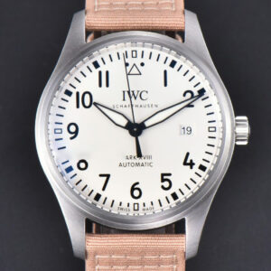 Mark XVIII IWC327017 V7F 40MM White Dial Beige Leather Strap V7F A2892