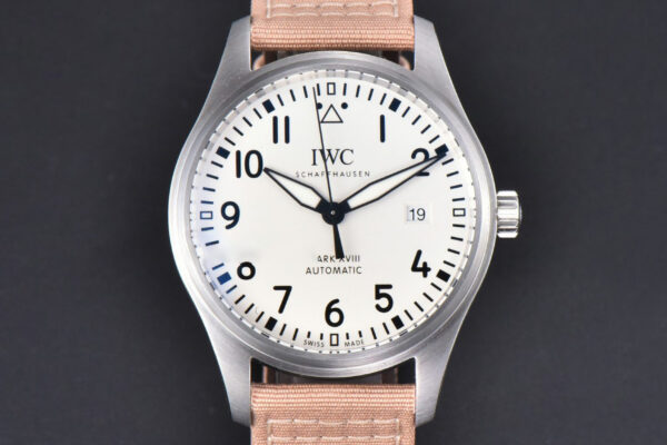 Mark XVIII IWC327017 V7F 40MM White Dial Beige Leather Strap V7F A2892