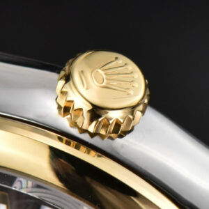 DateJust 36MM YG/SS BPF Smooth Wimbledom Gray Dial Green Roma Marker Oyster Bracelet 2824 - Image 17