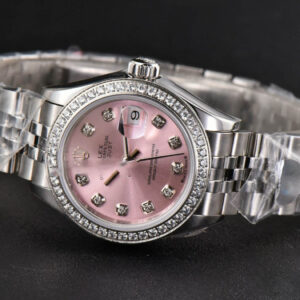 DateJust 28MM Ladies WF Diamond Pink Dial Diamond Marker Jubilee Bracelet A2236 - Image 14