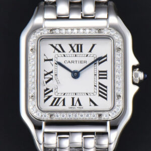 Panthère Secrete Ladies 27mm SS BVF Diamond Bezel White Dial SS Bracelet Ronda Quartz