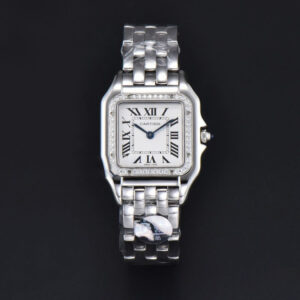 Panthère Secrete Ladies 27mm SS BVF Diamond Bezel White Dial SS Bracelet Ronda Quartz - Image 18