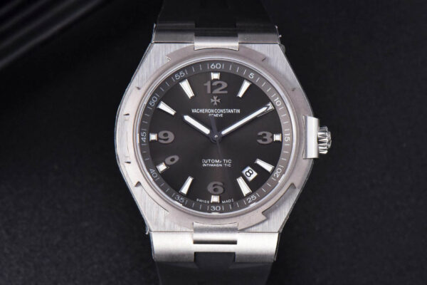 Overseas 47040 MKF 42MM Gray Dial Rubber Strap 9015